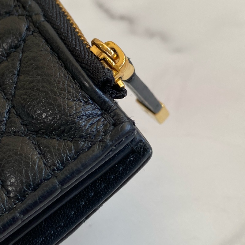 💯 Dior 對開短夾 黑金款 泰國購買證明-11