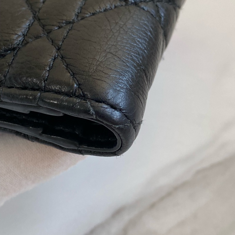 💯 Dior 對開短夾 黑金款 泰國購買證明-13