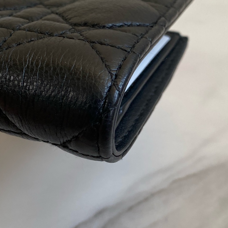 💯 Dior 對開短夾 黑金款 泰國購買證明-14