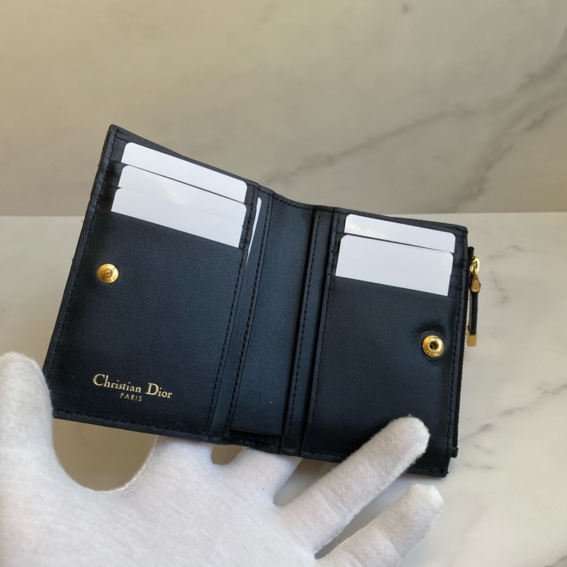 💯 Dior 對開短夾 黑金款 泰國購買證明-15