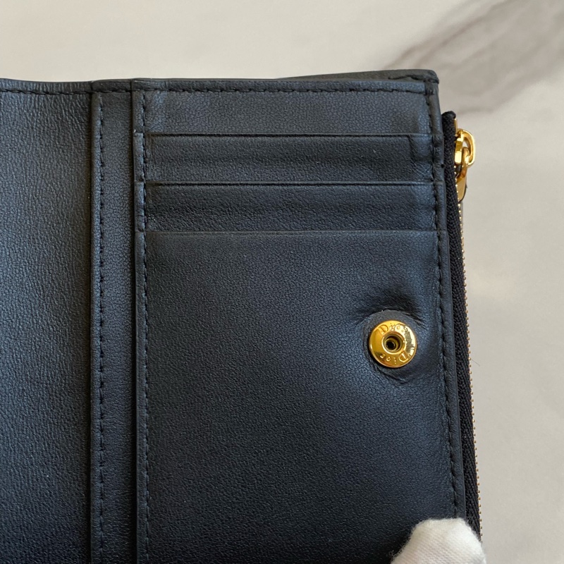 💯 Dior 對開短夾 黑金款 泰國購買證明-20