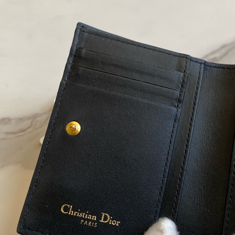 💯 Dior 對開短夾 黑金款 泰國購買證明-21