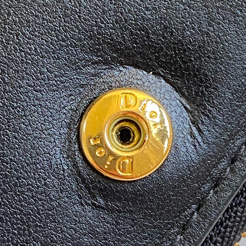 💯 Dior 對開短夾 黑金款 泰國購買證明-23