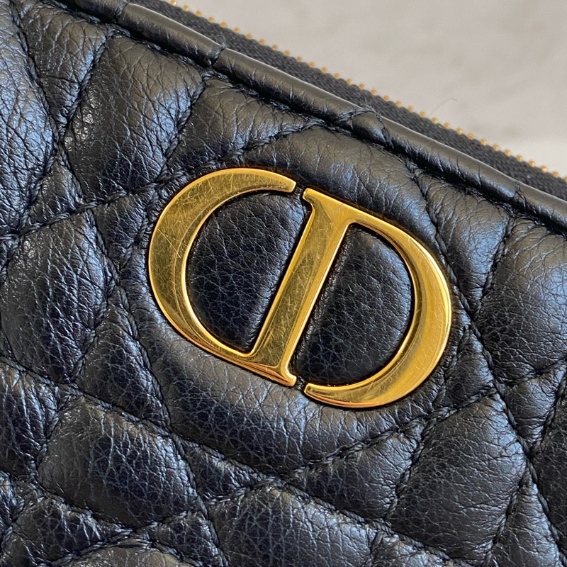 💯 Dior 對開短夾 黑金款 泰國購買證明-25