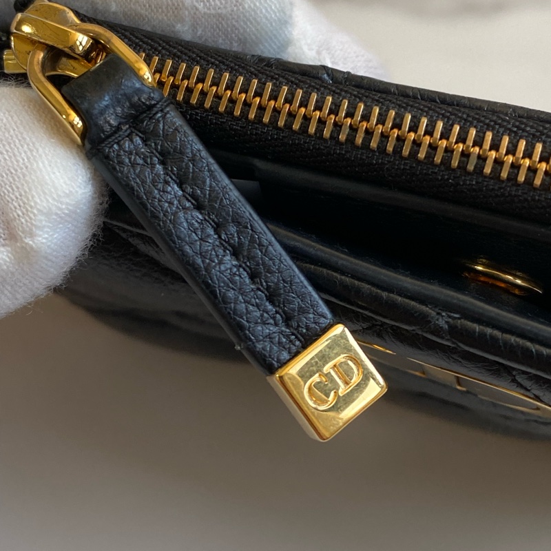 💯 Dior 對開短夾 黑金款 泰國購買證明-26