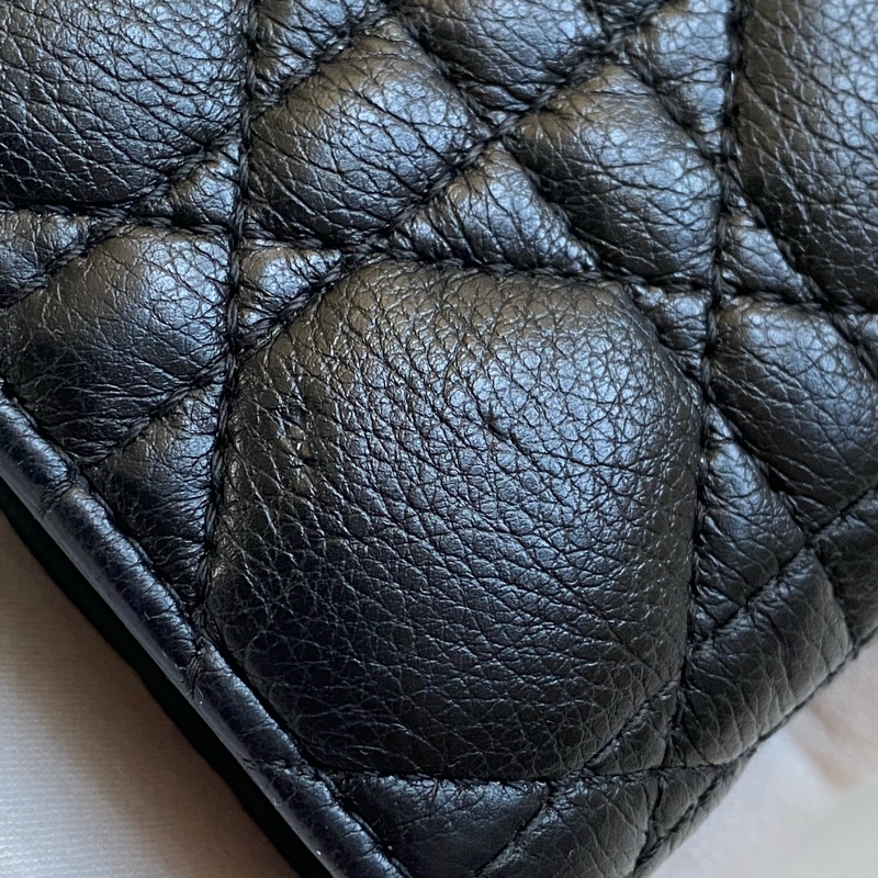 💯 Dior 對開短夾 黑金款 泰國購買證明-27