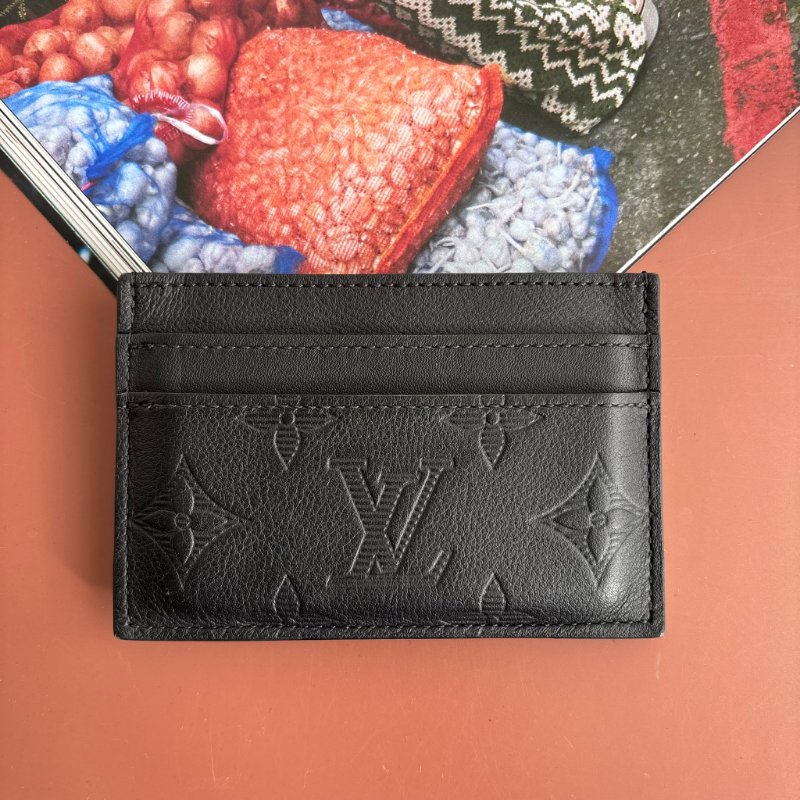 ::LOUIS VUITTON:: LV M81415 黑壓紋雙面名片夾 卡夾 男夾-2