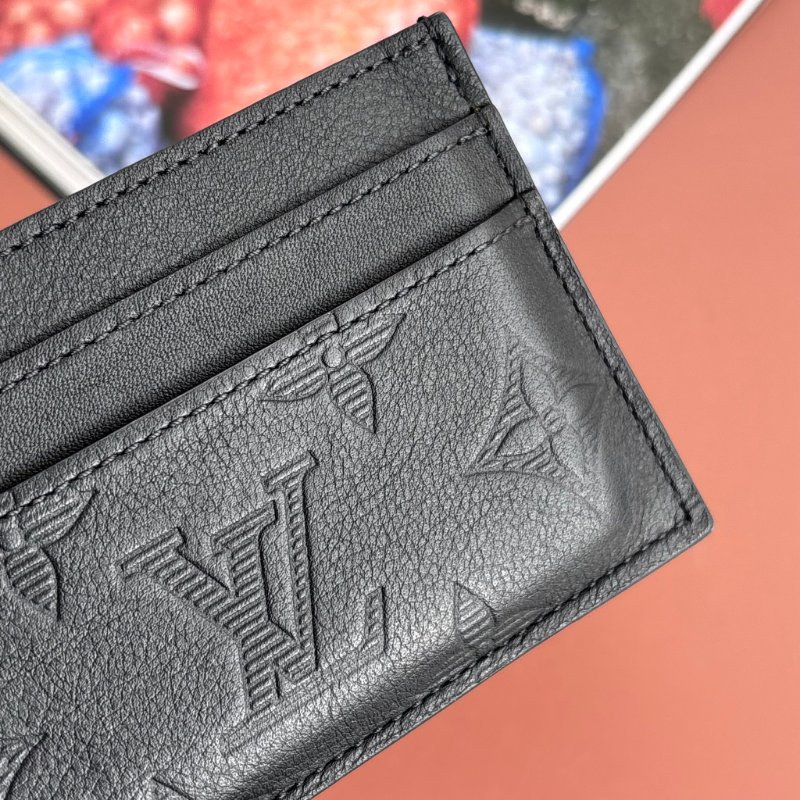 ::LOUIS VUITTON:: LV M81415 黑壓紋雙面名片夾 卡夾 男夾-4