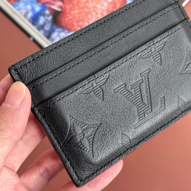 ::LOUIS VUITTON:: LV M81415 黑壓紋雙面名片夾 卡夾 男夾-5