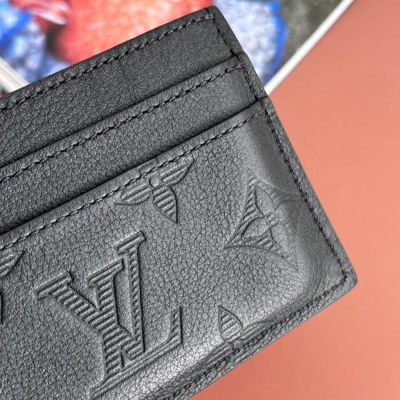 ::LOUIS VUITTON:: LV M81415 黑壓紋雙面名片夾 卡夾 男夾-6