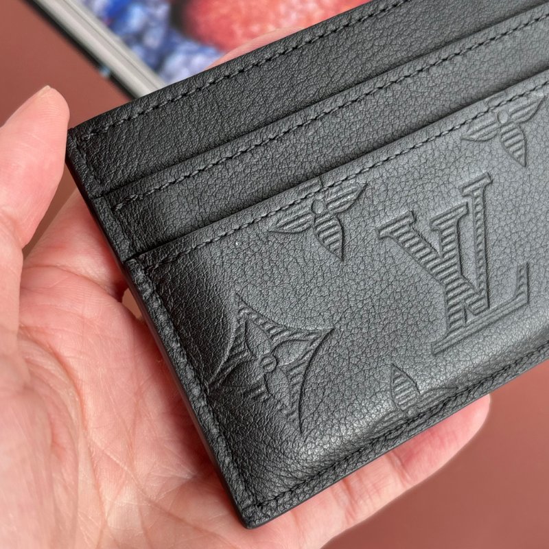 ::LOUIS VUITTON:: LV M81415 黑壓紋雙面名片夾 卡夾 男夾-7