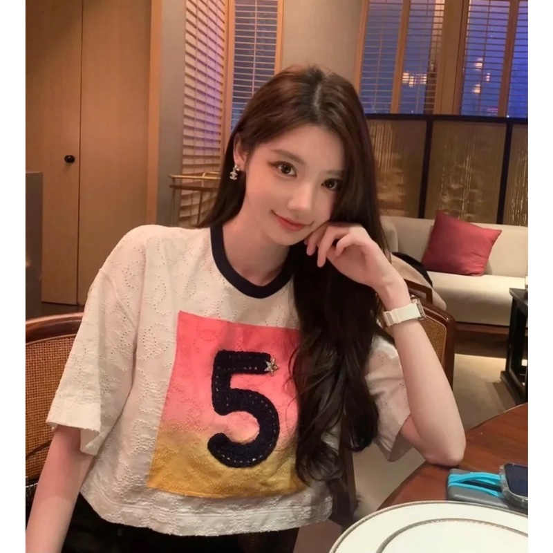 明星同款 Chanel香奈儿24c 針織短袖T恤-0