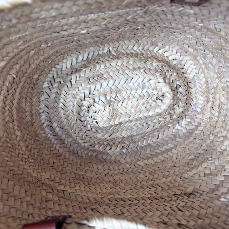 ::LOEWE:: 羅威 新款Basket 編織花朵毛線貼皮革拉菲草藤編 肩背包 托特包 手提包 沙灘包-20