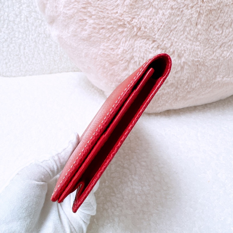 Loewe 中古紅色長夾-5