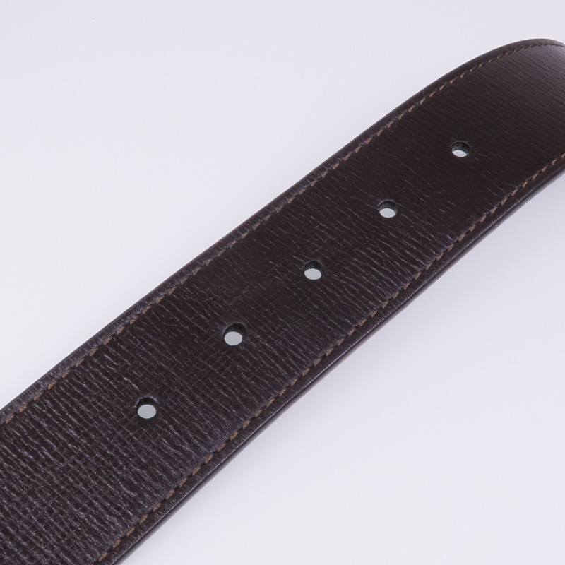 LOUIS VUITTON 牛皮皮革Ceinture LV Initial金扣皮帶-7