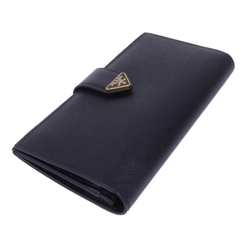 PRADA 牛皮皮革Long Wallet金扣長錢包-3