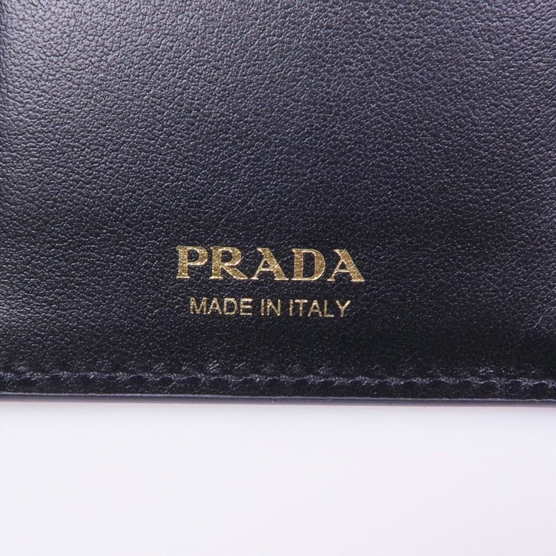 PRADA 牛皮皮革Long Wallet金扣長錢包-8