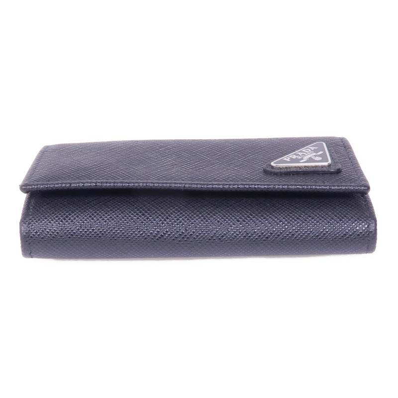 PRADA 牛皮皮革Key Case銀扣鎖匙包-5