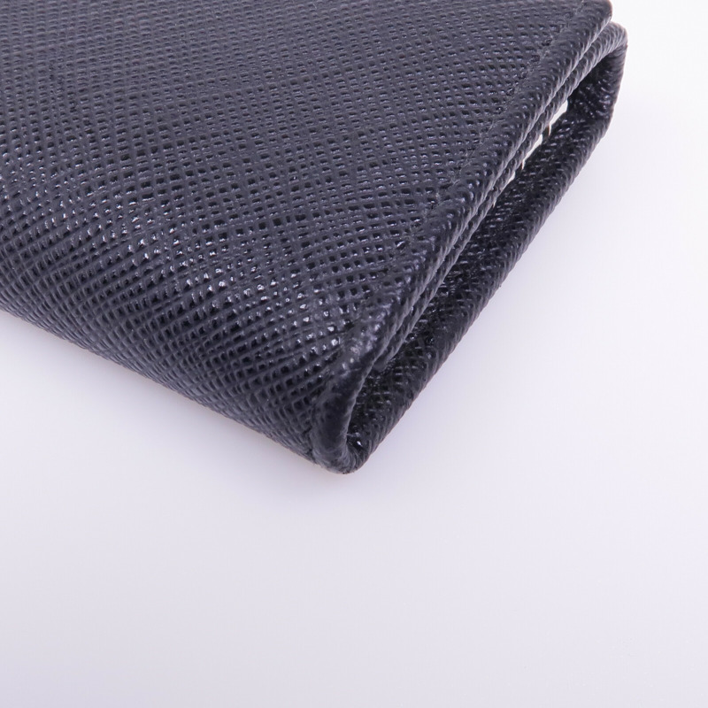 PRADA 牛皮皮革Key Case銀扣鎖匙包-14