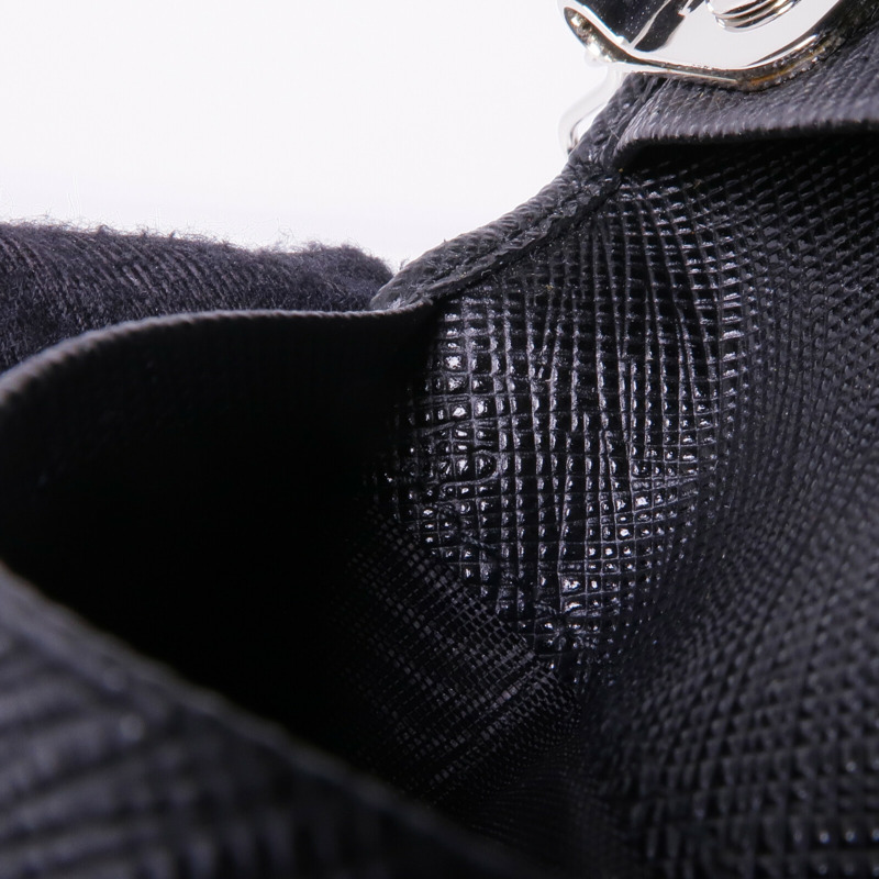 PRADA 牛皮皮革Key Case銀扣鎖匙包-15