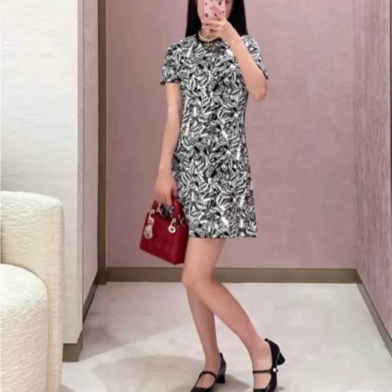 Dior 迪奧 蝴蝶系列針織洋裝-4