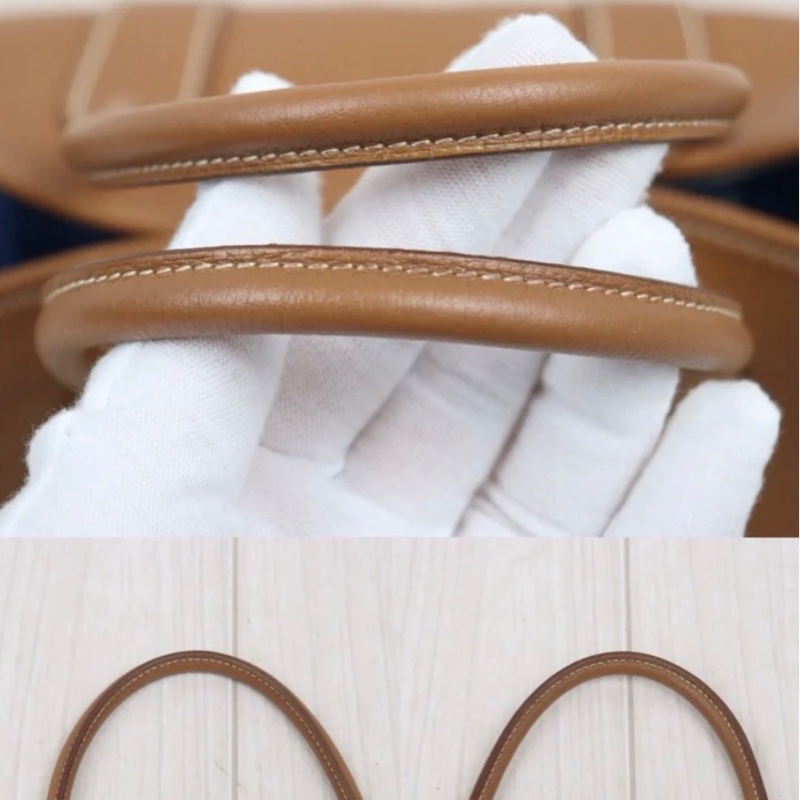 「JL精品代購」9新 Hermes 愛馬仕 garden 花園30 棕色銀扣-5