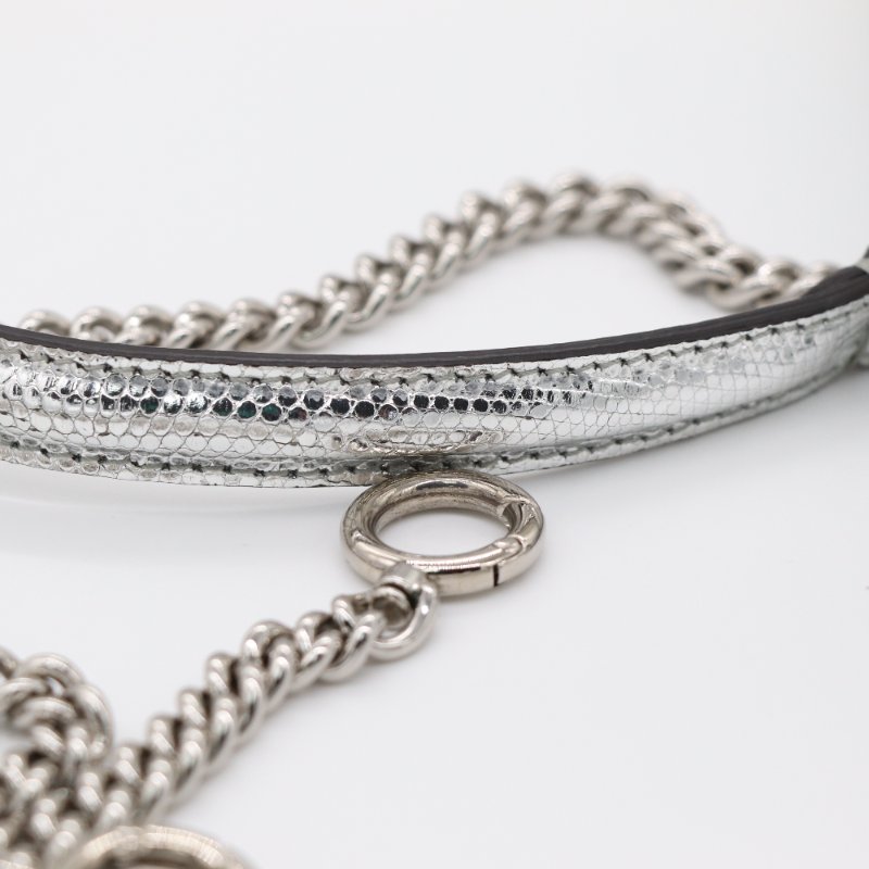 【絕版品♥️稀有絕美】Fendi 芬迪 金屬色 野生 蟒蛇皮 XS Peekaboo 手提包 斜挎包 |野生動物證-5