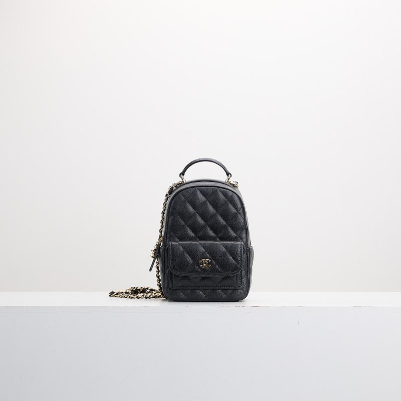 二手Chanel 小書包/黑金牛-0
