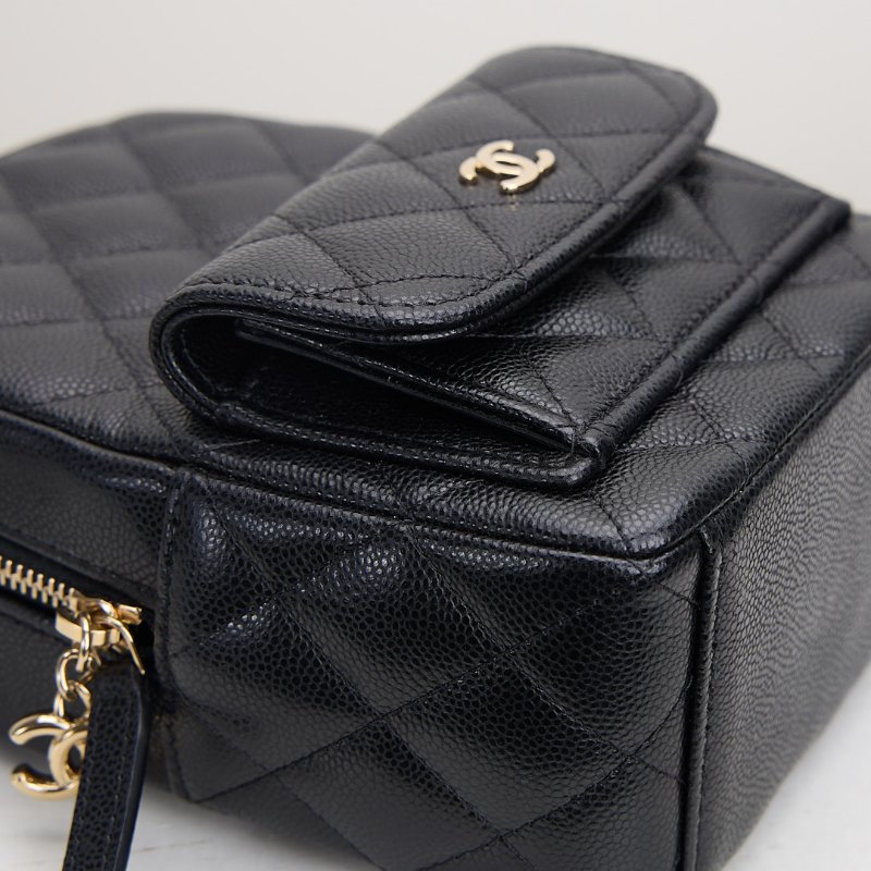 二手Chanel 小書包/黑金牛-5