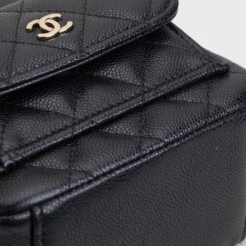 二手Chanel 小書包/黑金牛-7