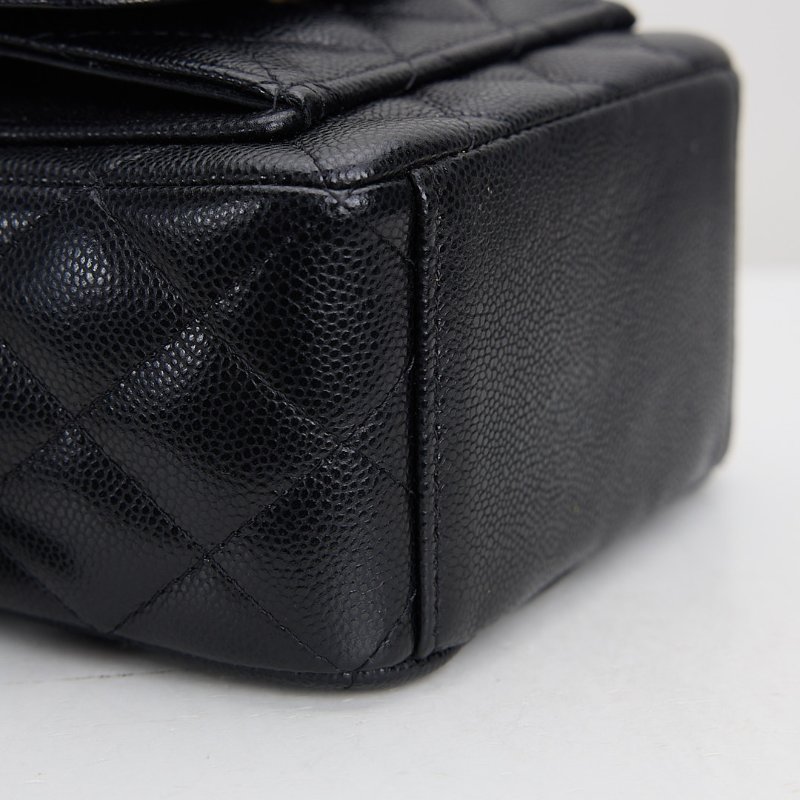 二手Chanel 小書包/黑金牛-8