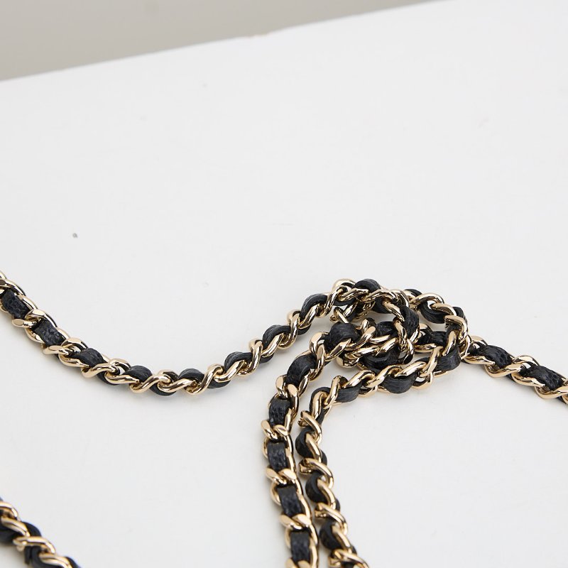 二手Chanel 小書包/黑金牛-18