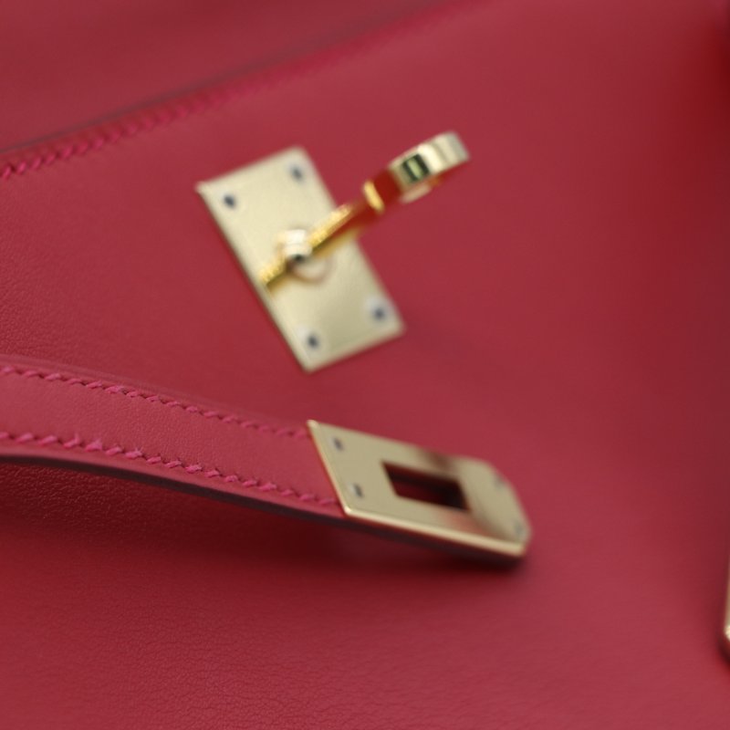 【聖誕精選🌟小編推薦】Hermès 愛馬仕 Mini Kelly I 一代 9T火焰橘紅 Swift皮 手提包 X 刻-11