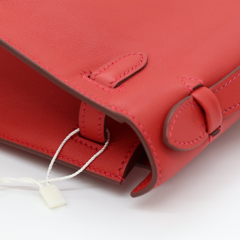 【聖誕精選🌟小編推薦】Hermès 愛馬仕 Mini Kelly I 一代 9T火焰橘紅 Swift皮 手提包 X 刻-14