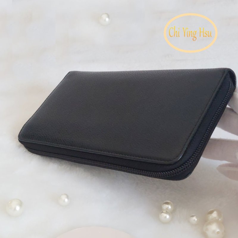 CHANEL 香奈兒 魚子醬ㄇ型長夾🎀實品拍照🎀 牛皮荔枝紋 ~二手近新品-7