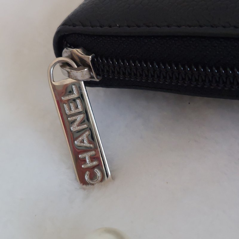 CHANEL 香奈兒 魚子醬ㄇ型長夾🎀實品拍照🎀 牛皮荔枝紋 ~二手近新品-45