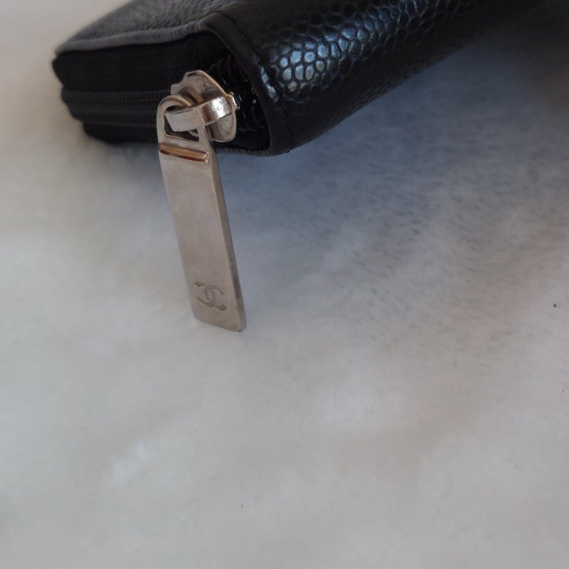 CHANEL 香奈兒 魚子醬ㄇ型長夾🎀實品拍照🎀 牛皮荔枝紋 ~二手近新品-47