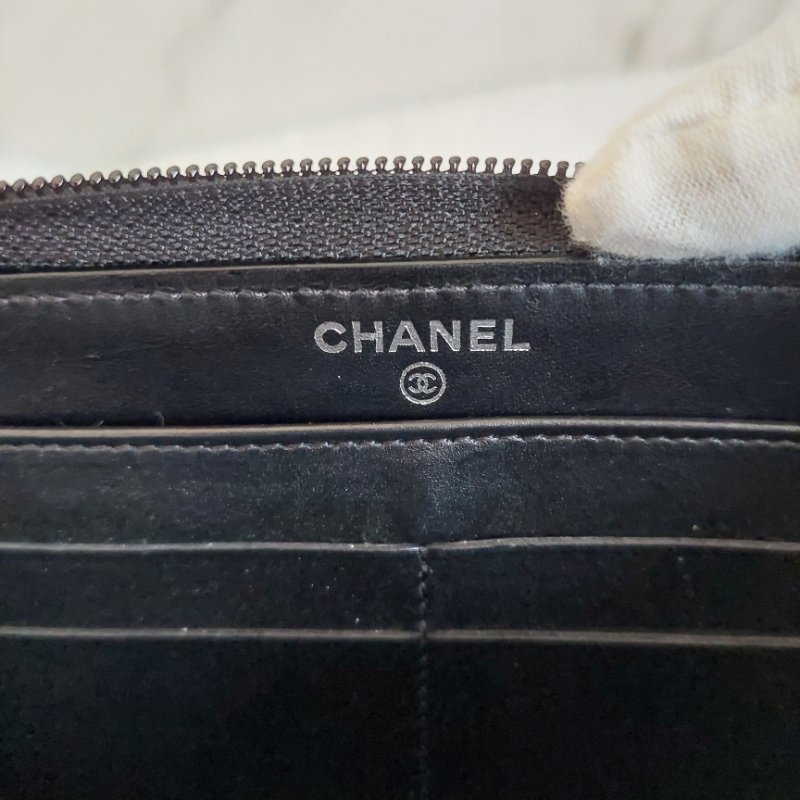 CHANEL 香奈兒 魚子醬ㄇ型長夾🎀實品拍照🎀 牛皮荔枝紋 ~二手近新品-57