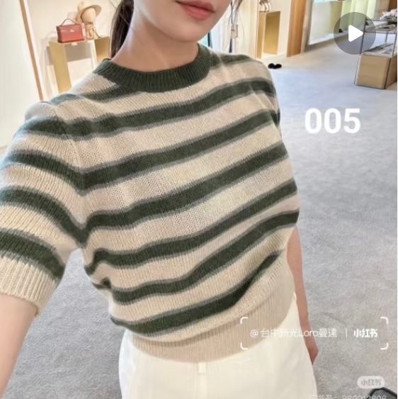 Loro Piana经典款短袖羊毛上衣-1