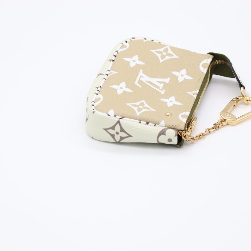 【配件齊全🥑絕版色】Louis Vuitton 路易威登 Monogram Giant Mini Pochette 迷你麻將包 手拿包 象牙色 M67579-5