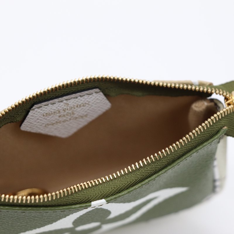 【配件齊全🥑絕版色】Louis Vuitton 路易威登 Monogram Giant Mini Pochette 迷你麻將包 手拿包 象牙色 M67579-6