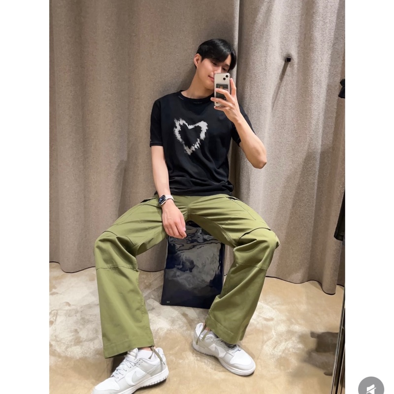 明星同款 男女皆可穿 SAINT LAURENT愛心短袖上衣 YSL-3