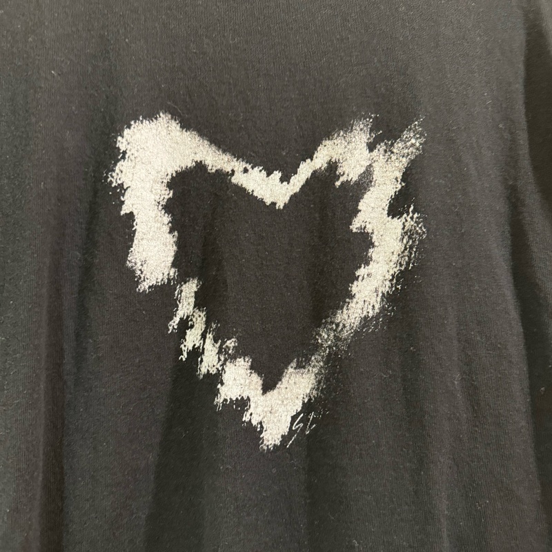 明星同款 男女皆可穿 SAINT LAURENT愛心短袖上衣 YSL-8