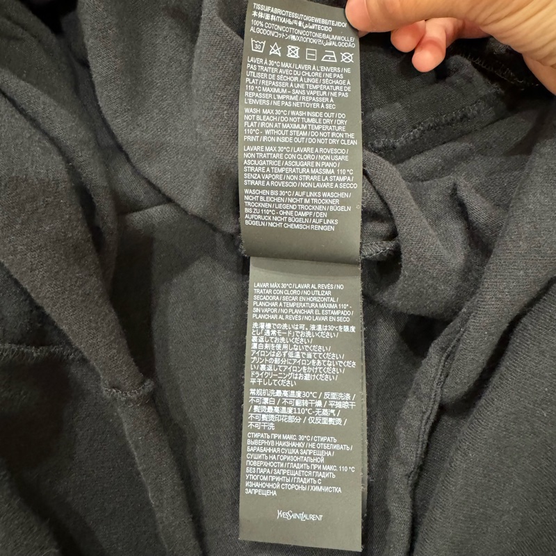 明星同款 男女皆可穿 SAINT LAURENT愛心短袖上衣 YSL-12