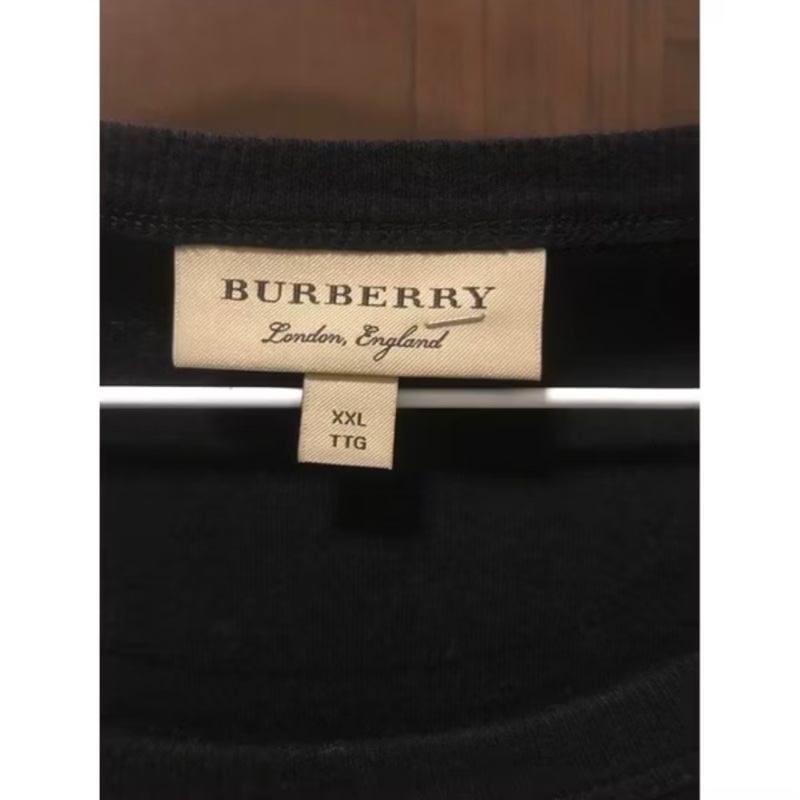BURBERRY短袖針織大馬衫,最大可穿到胸圍67cm-8