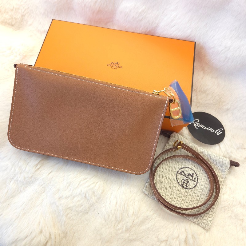 Hermès Zipengo Chaine d'Ancre To Go肩背包 金棕-0