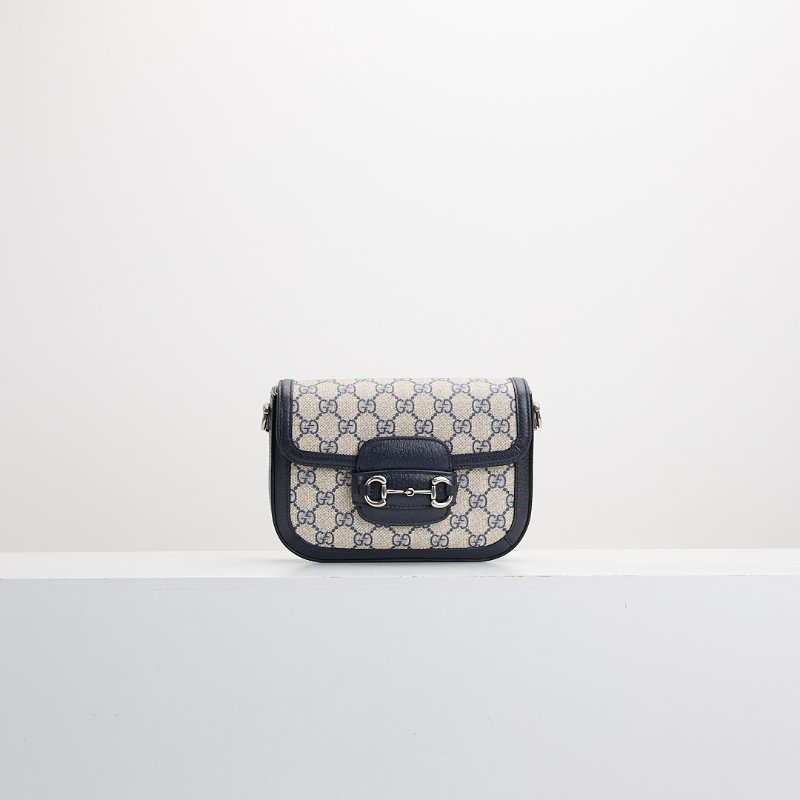 二手Gucci 1955 mini馬鞍包/午夜藍-0