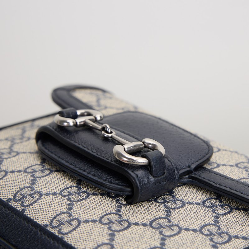 二手Gucci 1955 mini馬鞍包/午夜藍-3