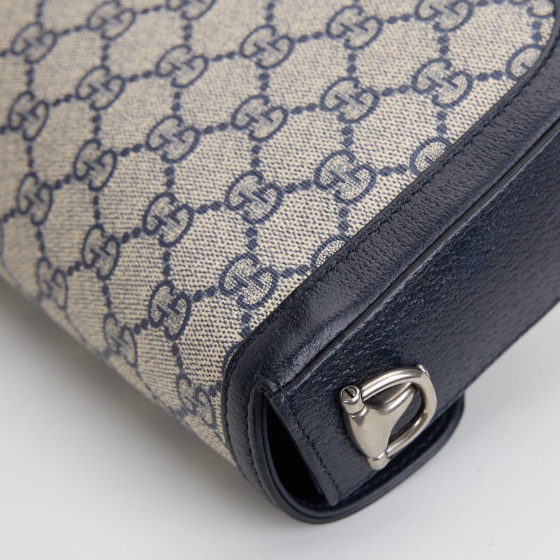 二手Gucci 1955 mini馬鞍包/午夜藍-6