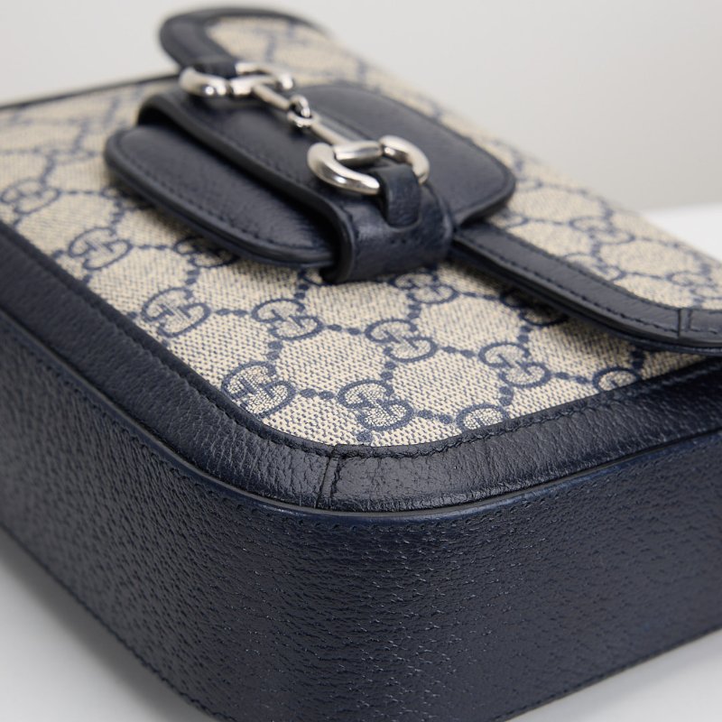 二手Gucci 1955 mini馬鞍包/午夜藍-10